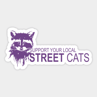 Street Cats_raccoon Sticker